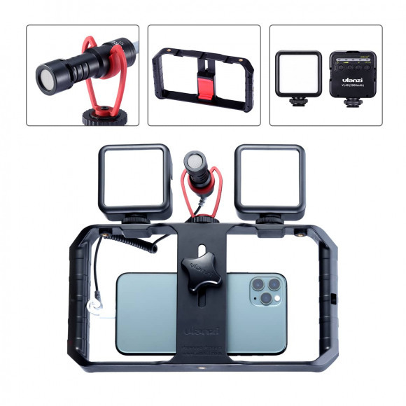 ULANZI Ulanzi Smartphone Filmmaking KIT: U-Rig Pro, microfoon & 2x LED-lamp