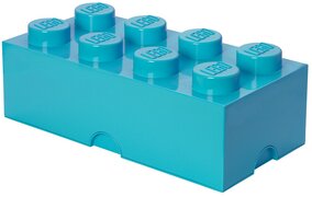 lego Design Collection Brick opbergbox 8 - Azur blauw