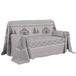 PENSIERI DELICATI Bankhoes 180 x 290 cm, gemaakt in Italië, sprei van 100% puur katoen, patroon chalet beige, ideaal als banksprei, bankplaid of zomersprei (eenpersoonsbed)