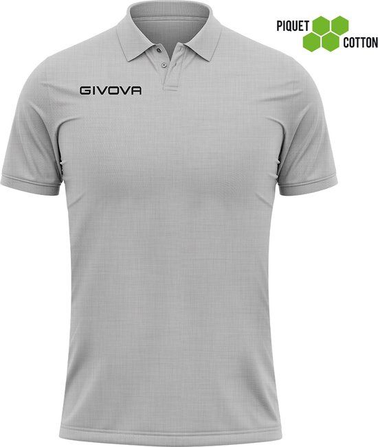 Givova Polo Shirt - Cotton Pique - Summer - White - 2XL - Unisex