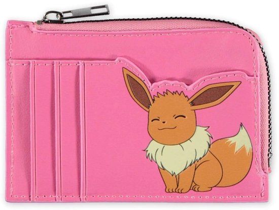 Pokémon Evoli Unisex Portemonnee - roze - Imitatieleer