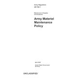 Department Army Department of the Army Pamphlet DA PAM 750-1 Maintenance of Supplies and Equipment: Army Materiel Maintenance Procedures April 2026