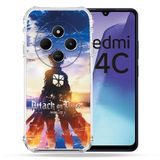 Cokitec Versterkte hoes voor Xiaomi Redmi 14C 4G Manga Attack Titans Sun