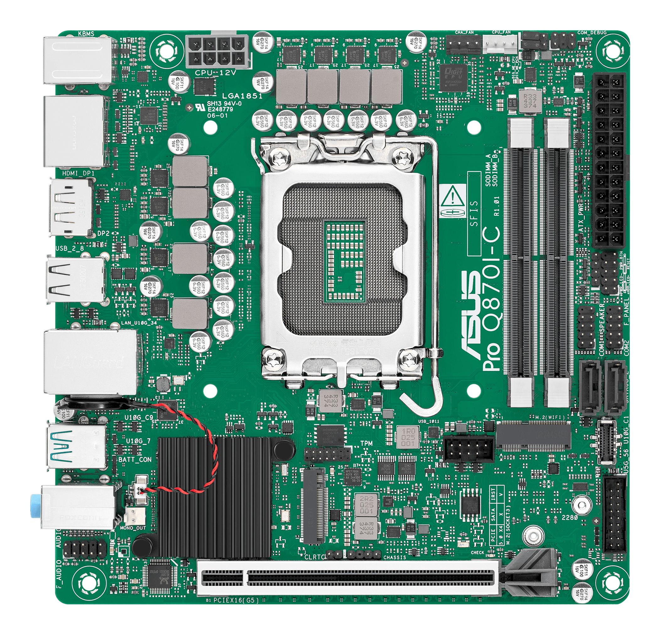 ASUS PRO Q870I-C-CSM Intel Q870 LGA 1851 mini ITX