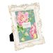 Laura Ashley 5x7 Wit & Goud Sierlijke Getextureerde Handgemaakte Hars Fotolijst