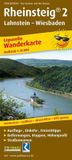 Wanderkarte KOMPASS Karten Wanderkarte Rheinsteig 02. Lahnstein - Wiesbaden 1 : 25 000