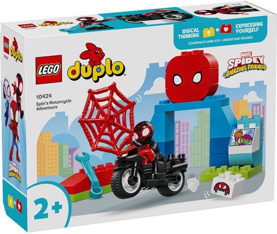 LEGO DUPLO Marvel De motoravonturen van Spin 10424 - Bouwset voor kinderen vanaf 2 jaar