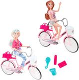 Toi-Toys Lauren Modepop op Fiets met Accessoires