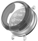 Wigento Garmin Lily 2 Hoogwaardige beschermende TPU horlogekast, transparant/zwart