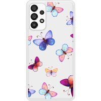 Samsung Bedrukt siliconen hoesje compatibel met Galaxy A53 5G Papillons colorés
