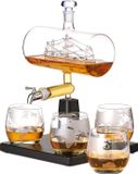 Oak & Steel Whiskey Karaf en Glazenset