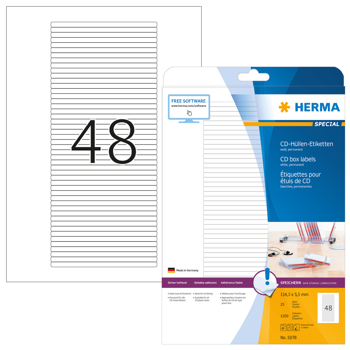 HERMA 5078