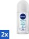 Nivea 2 x Roll-On Fresh Natural 0% Aluminium Déodorant 50 ml