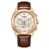 Citizen CA4593-15A Horloge - Leer - Bruin - Ø 41 mm