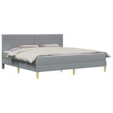 vidaXL Bedframe 200 x 200 cm Lichtgrijs