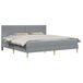 vidaXL Bedframe 200 x 200 cm Lichtgrijs