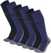 Xtreme Sockswear Compressiesokken Hardlopen - 6 Paar – Kniehoge Hardloopsokken Unisex – Klasse 1 Compressie – Multi Blauw – Maat 39/42