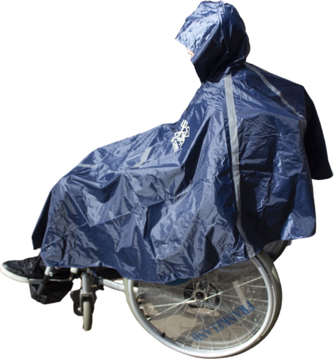 C-Line Poncho Rolstoel - Blauw - Reflecterend