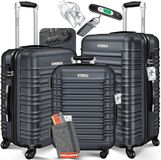 KESSER® 3-delige Kofferset M-L-XL Antraciet
