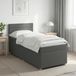 Maison Exclusive - Lit Boxspring avec matelas gris foncé 90 x 190 cm tissu