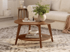 Maya Table basse Ø 80 cm miel brun