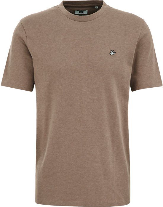 WE Fashion Heren slim fit T-shirt met embroidery