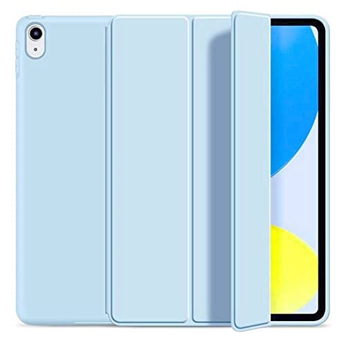 Tech-Protect SmartCase - Klaphoes, beschermhoes met standaard, magnetische hoes, compatibel met Apple iPad 10 2022, pastelblauw