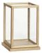 Dôme d'exposition en verre avec base en bois, 30 cm