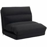 Homcom Vloerstoel - Polyester - 70x72x56cm - Zwart