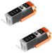 Canon 2 cartouches d'encre noirs PGI-570PGBK XL, compatible avec Canon Pixma