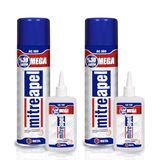 Mitreapel Secondelijm met Activator – 500 ml – 2 stuks – Superlijm – Sterke Secondelijm – Snelle en Betrouwbare Reparaties in Seconden - Twee-componentenlijm - Super Glue Instant Adhesive with Activator