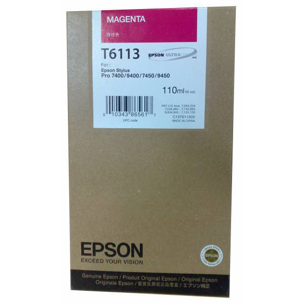 Epson inktpatroon Magenta T611300 single pack / magenta