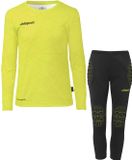 Uhlsport Prediction Keeperset Kinderen - Fluogeel / Zwart | Maat: 164