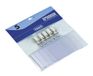 Favorit 100460581 naambordje met clip, binnen 10 x 6,2 cm, transparant, 5 stuks