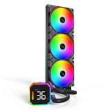 Montech HyperFlow Digital 360 AIO Vloeistofkoeler - Zwart