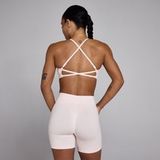 MyProtein MP Dames Lift Naadloze Sport-BH met Bandjes - Babyblauw - XXL