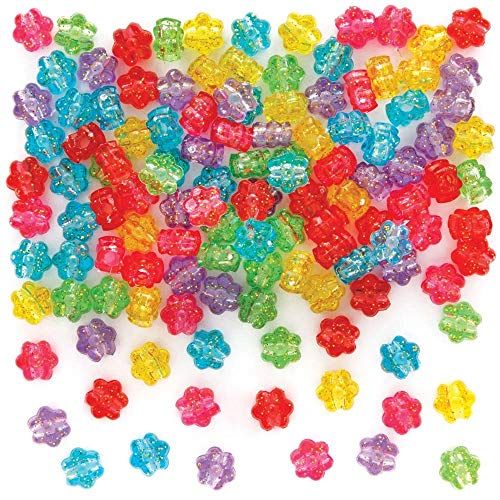 Baker Ross Bloemenponykralen - 300 stuks - Meerkleurig