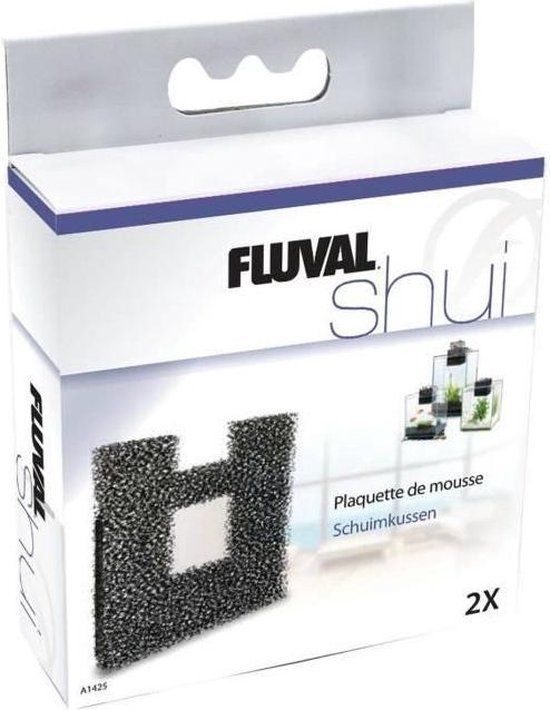 Fluval Vervangend schuimrubber inzetstuk voor het Fluval Chi I en II aquarium, verpakking van 2 stuks