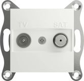 Schneider Electric EPH3470321D TV-satelliet doorvoercontactdoos Asfora Wit (RAL 9003) 1 stuk(s)
