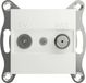Schneider Electric EPH3470321D TV-satelliet doorvoercontactdoos Asfora Wit (RAL 9003) 1 stuk(s)
