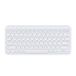 Aptiq Draadloos compact Bluetooth-toetsenbord wit - QWERTY - comfortabel ergonomisch - verbindt meerdere apparaten - oplaadbaar