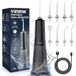 Vimmk Draadloze monddouche met waterdouche met monddouche, oplaadbaar, waterdicht, IPX7 voor reizen thuis (zwart)