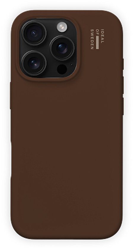 iDeal of Sweden Silicone Case met MagSafe voor Apple iPhone 17e / 16e / 15 / 14 / 13 - Mocha Mousse