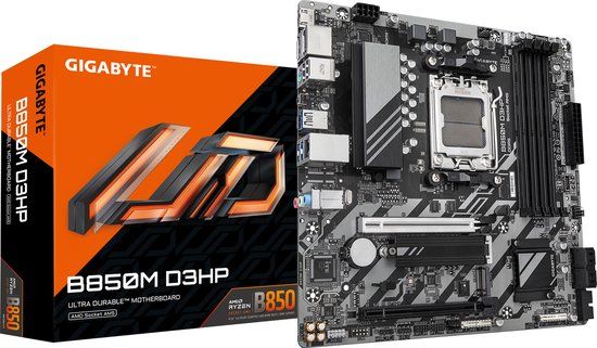 GIGABYTE B850M D3HP Moederbord - Socket AM5 - Micro-ATX