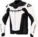 Alpinestars Veste En Cuir GP Force V2 White Black, Taille: 54