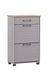 Schildmeyer Jelda schoenenkast, platinagrijs/eiken landhuisdecoratie, 62 x 34,1 x 102 cm