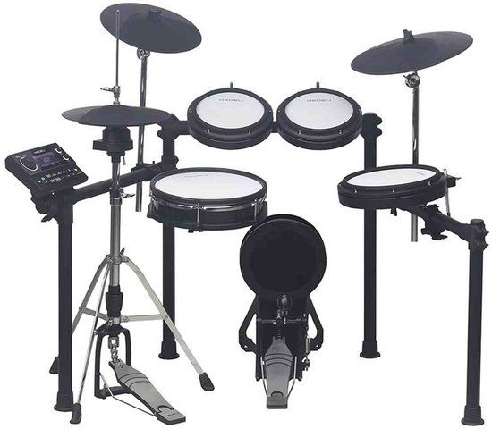 Medeli MZ538 Elektronisch Drumstel met Grote Mesh Pads, Bluetooth Audio, USB-MIDI en 31 Drumkits