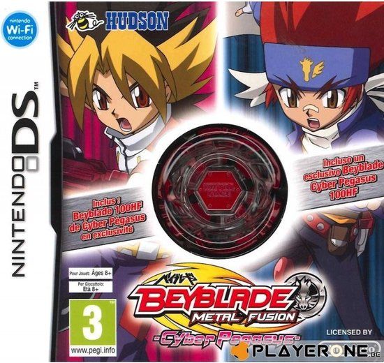 Merkloos Beyblade Metal Fusion Cyber Pegasus + Toupie