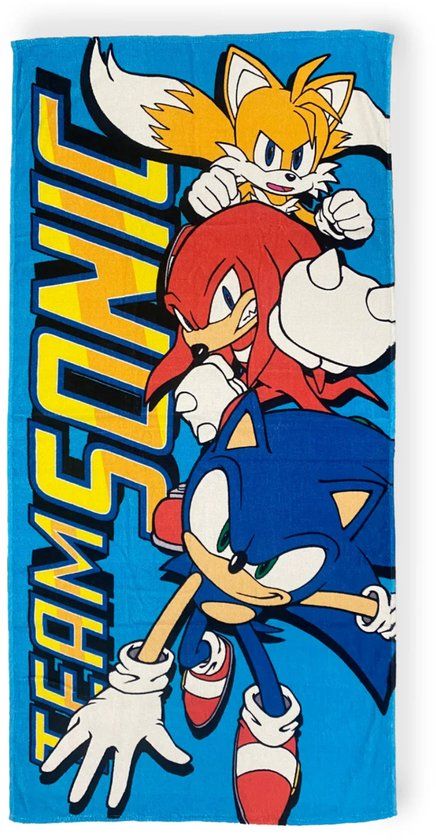 4KidsOnly Sonic strandlaken Blauw Katoen 70x140 cm