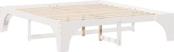 vidaXL Bedframe Wit Massief Grenenhout 180 x 200 cm